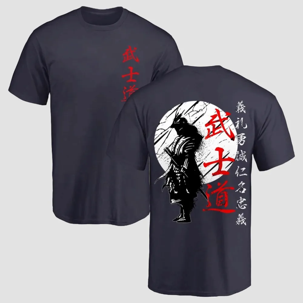 Japon Style Samurai T-shirt Motif Guerrier