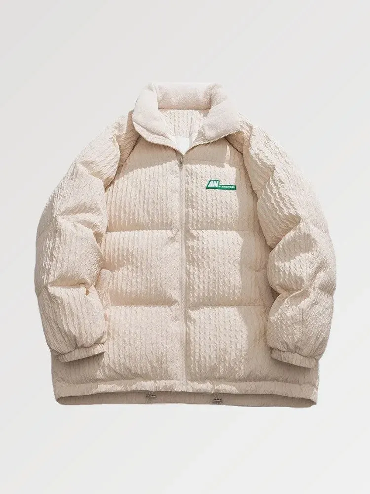 Japon style elemental doudoune streetwear oversize brodée