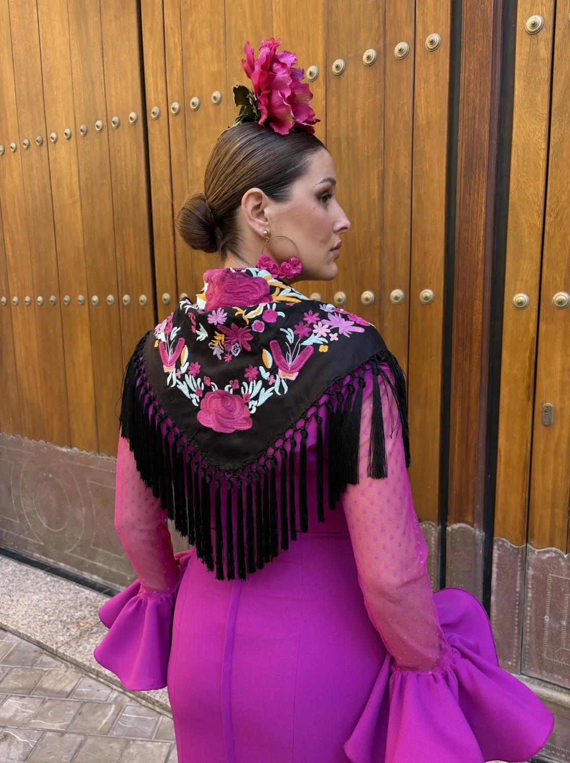 Viva La Feria Corin robe flamenca volants stretch