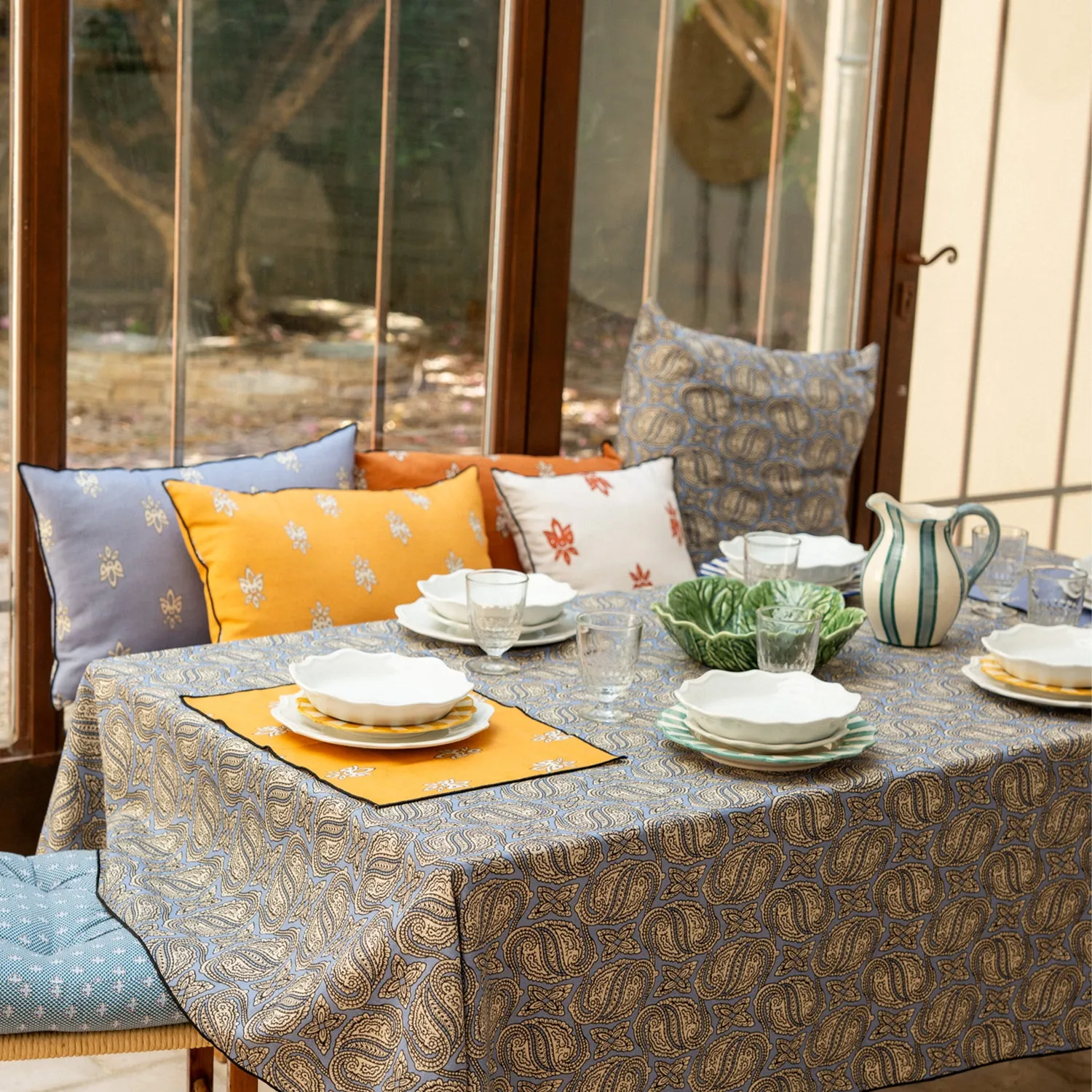 Mistral Mosca Géant set de table lin et coton