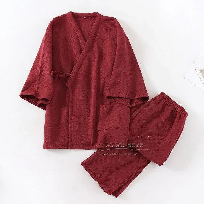 Japon style jinbei homme coton hiver