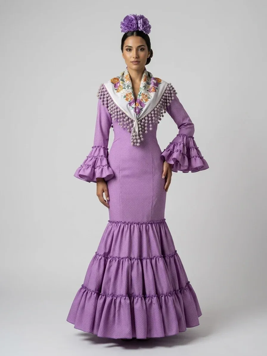 VIVA LA FERIA Vanesa robe gitane canastera