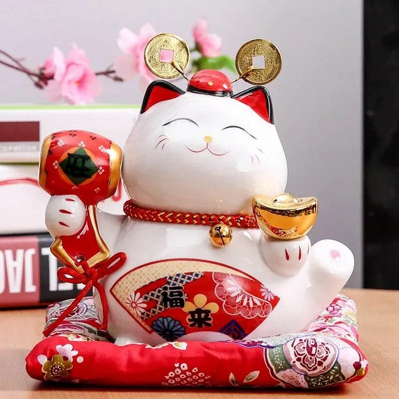 Japon style Maneki Neko traditionnelle tirelire porte-bonheur