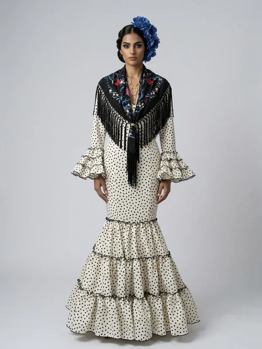 VIVA LA FERIA Vanesa robe gitane canastera