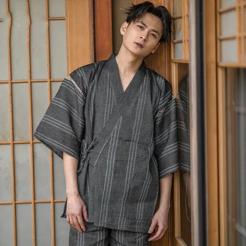 Japon Style Jinbei En Coton Homme vêtement coton
