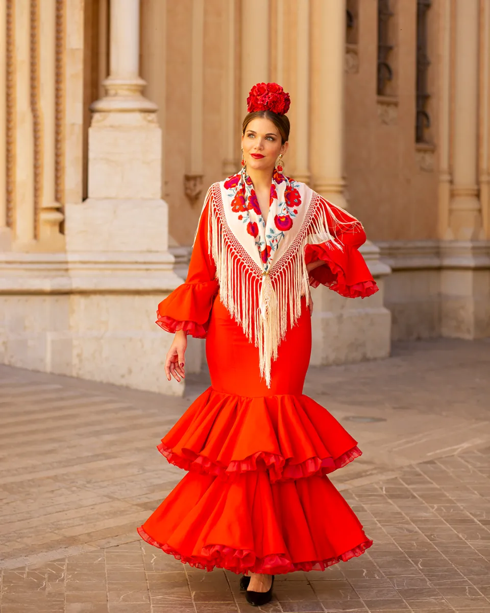 Viva la Feria Alexandra robe flamenca volants doubles