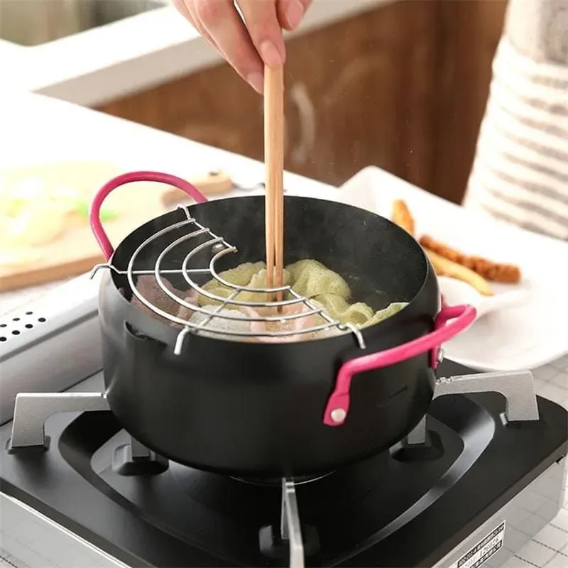 Japon style Tempura Pot Mu pot à tempura inox