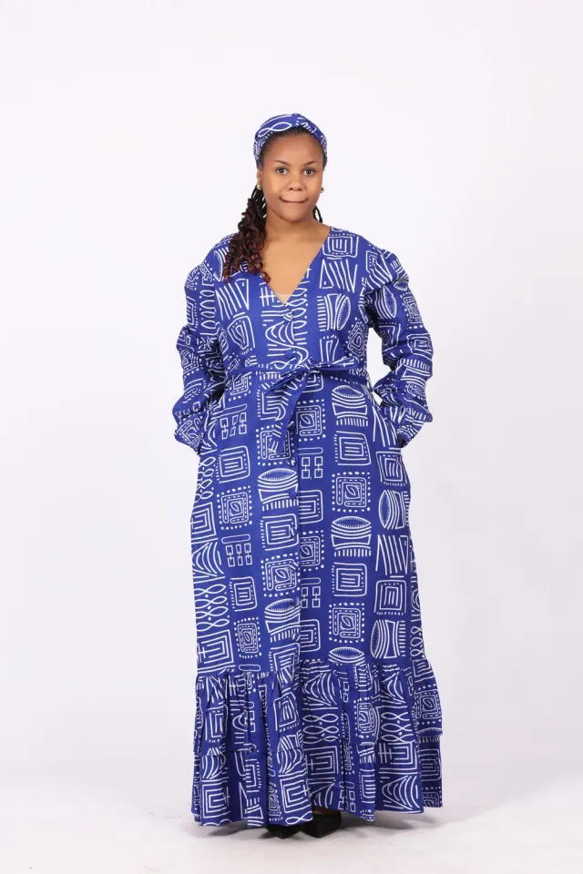 KAVAZI Long Button Down Dress robe longue femme