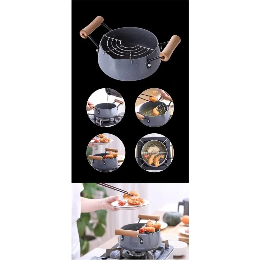 Japon style Tempura Pot Sorato friteuse antiadhésive