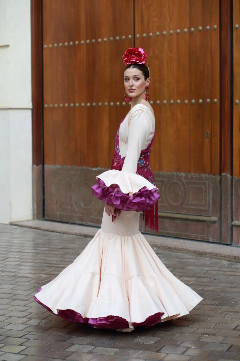 Viva La Feria Clavel robe flamenca à volants