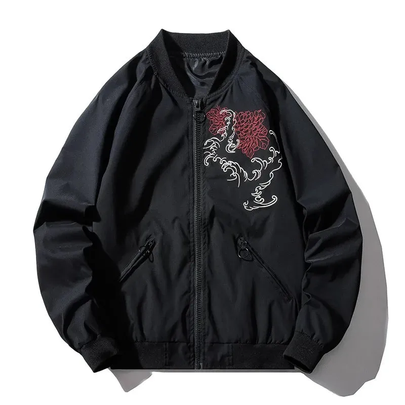 Esprit du Japon Black Dragon blouson sukajan brodé noir