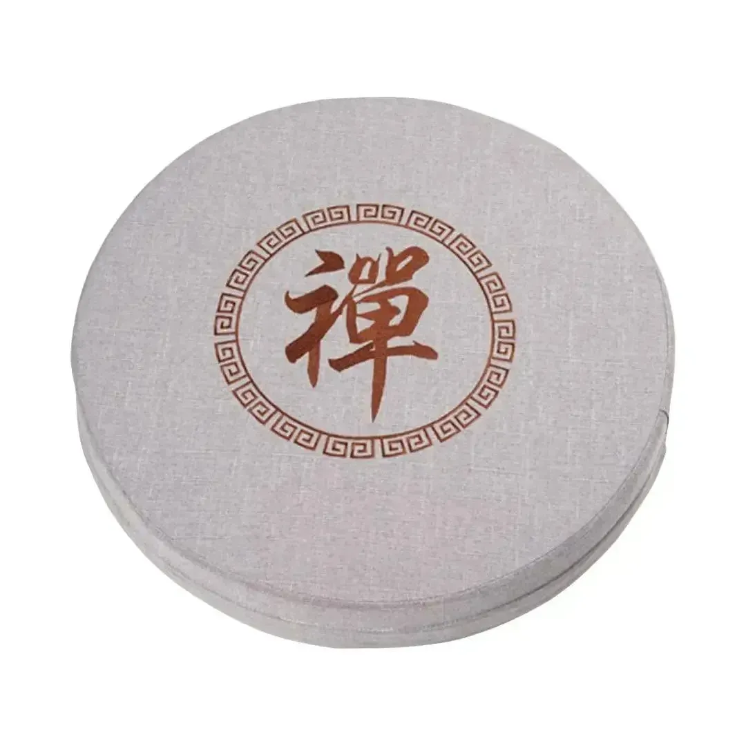 Japon style Shusu coussin de méditation rond kanji