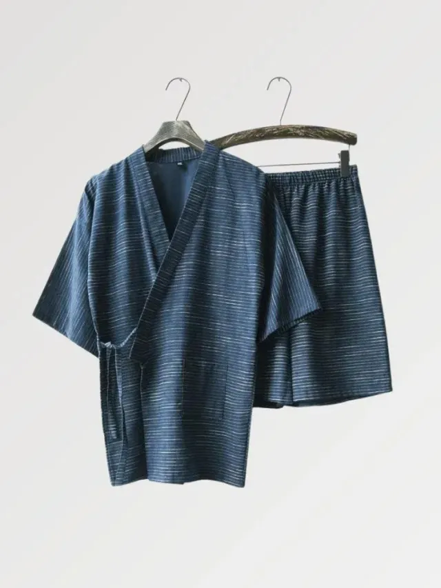 Japon style Naoki kimono pyjama homme coton
