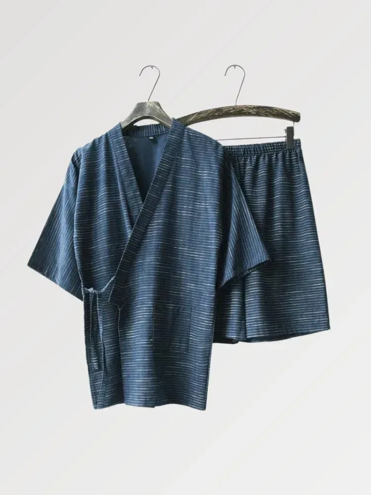 Japon style Naoki kimono pyjama homme coton