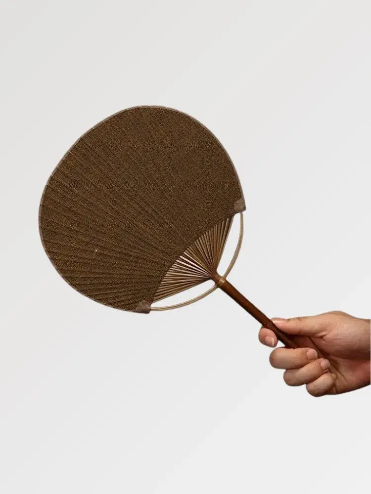 Japon Style Uchiwa Shoji éventail rond fait main