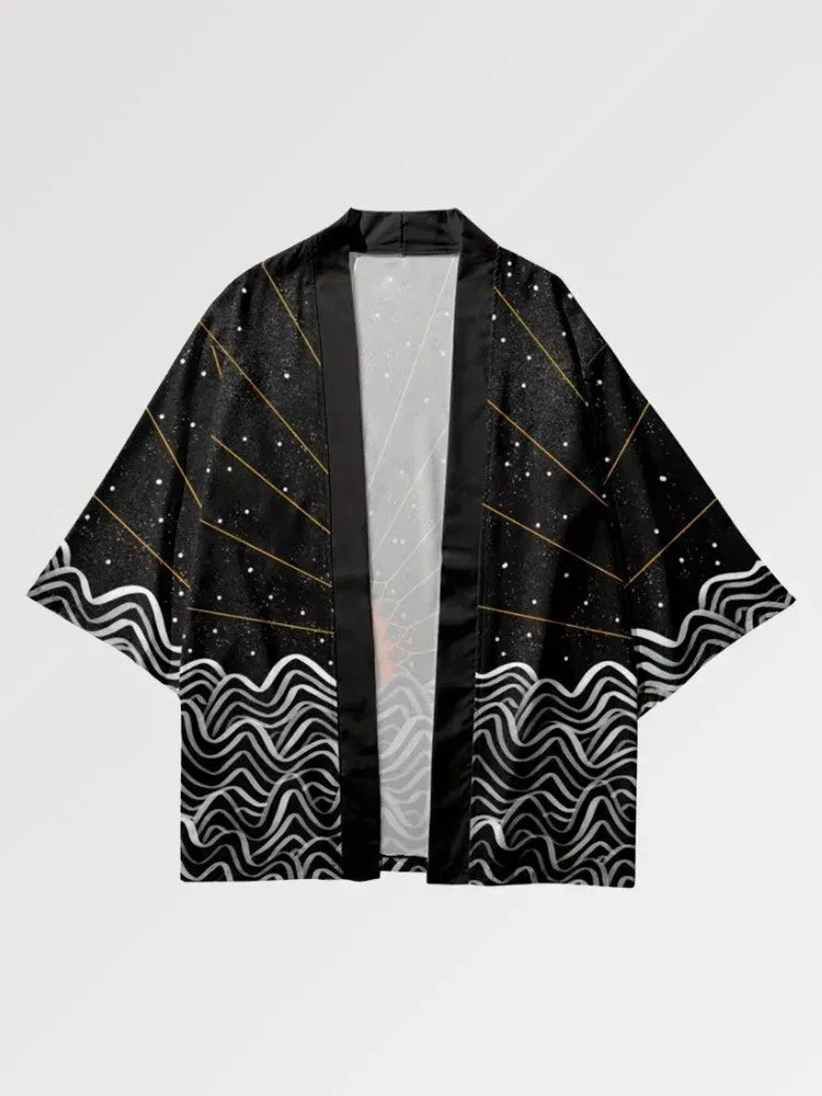 Japon style Tsuki No Taiyo haori traditionnel japonais