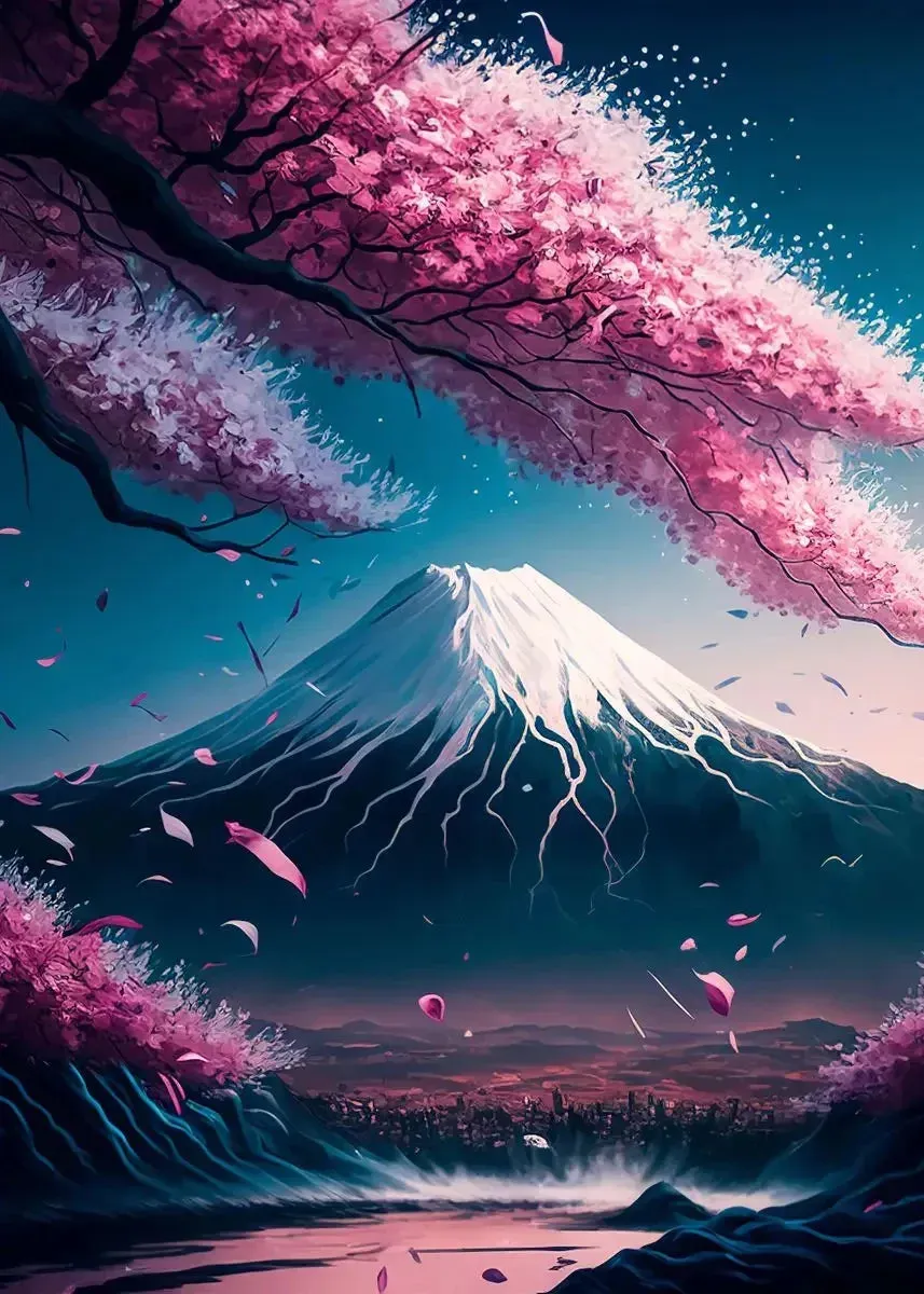 Japon style Tableau Mont Fuji