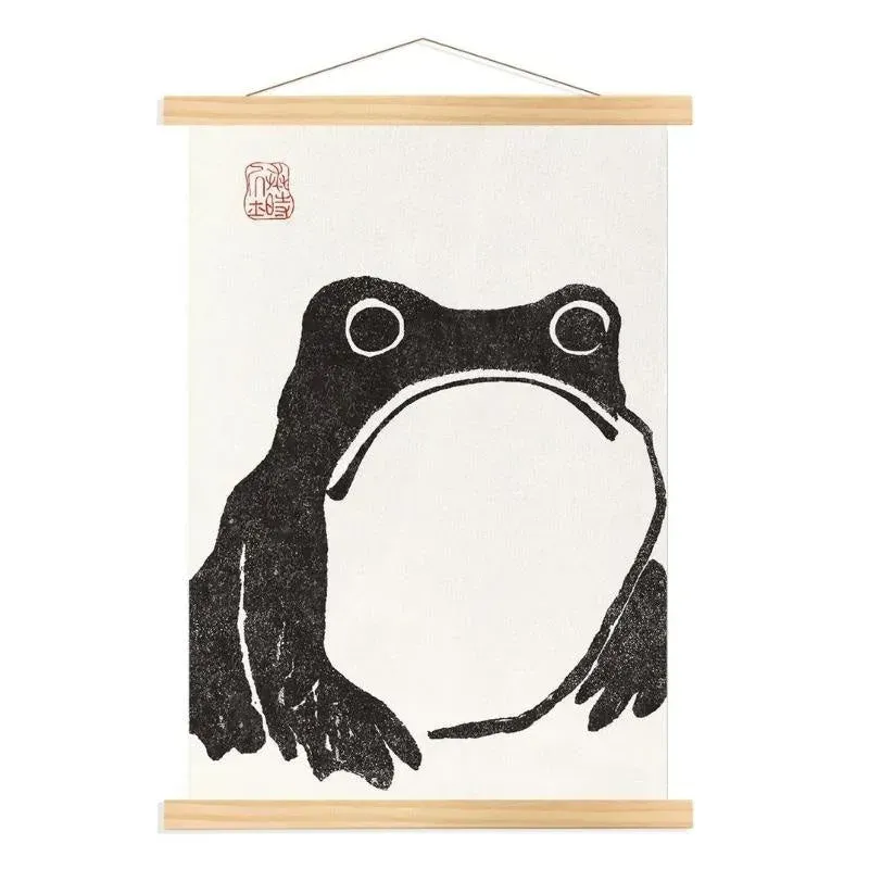 Japon style Tableau Japonais Kaeru tableau grenouille artistique