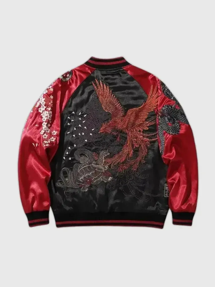 Japon style mainoho blouson sukajan phénix