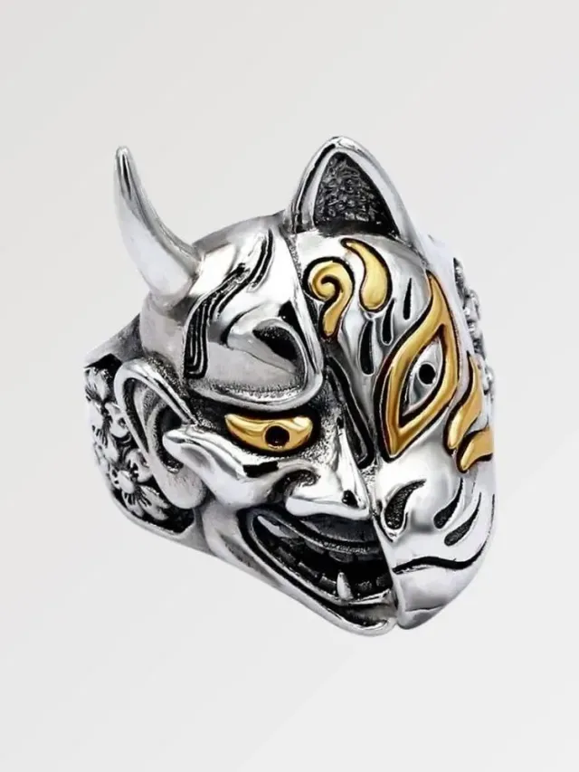 Japon style yokai bague démoniaque