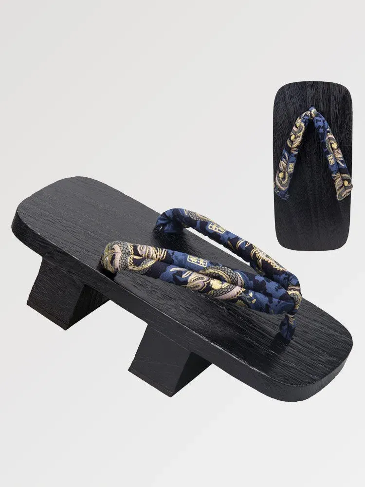 Japon style geta Nagoya bois lanière coton