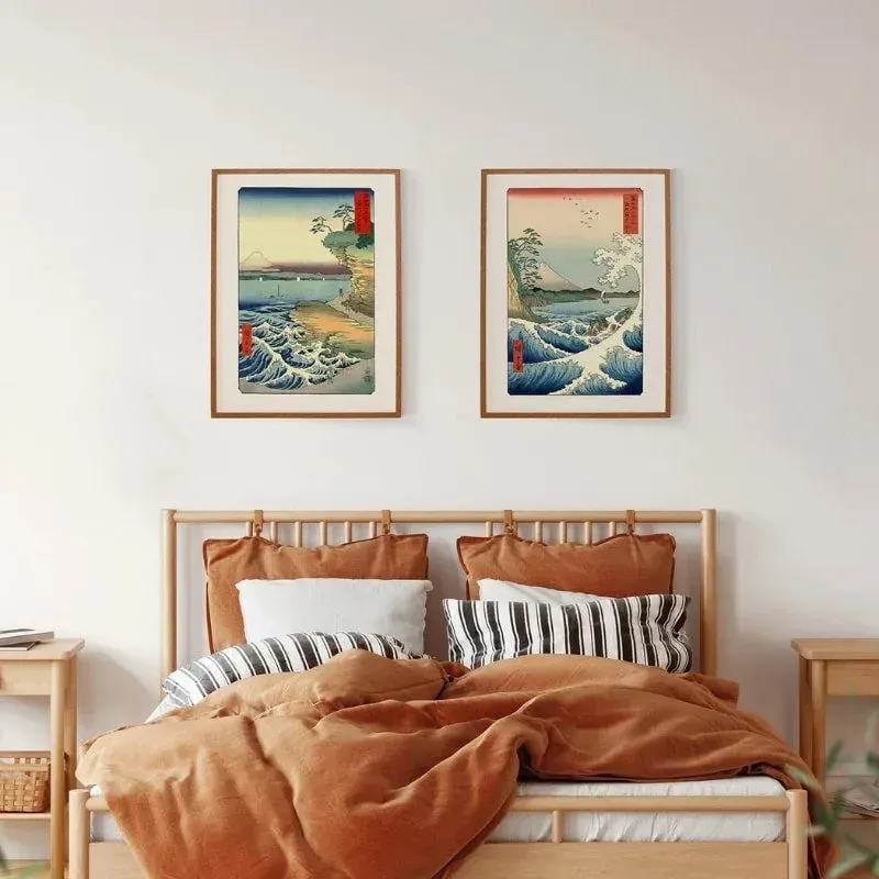 Japon style Affiche Estampe Japonaise La mer à Satta Hiroshige