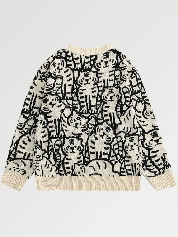 Japon style Pull Laine Japonaise ‘dobaku’ pull