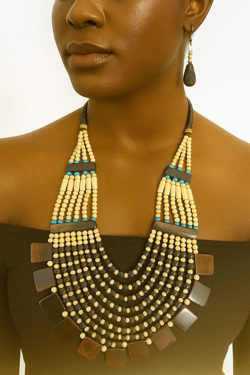 KAVAZI Necklace And Earing Set parure bijoux