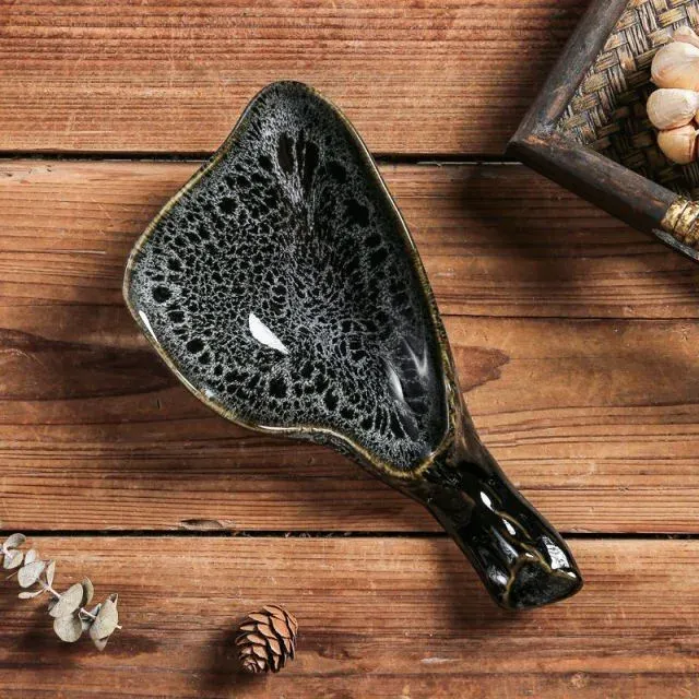 Japon style Plate Yuki assiette céramique artisanale