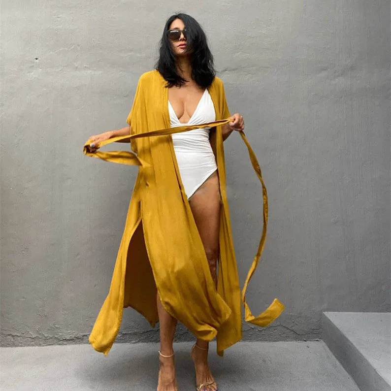 Esprit du Japon Kimono Plage Ceinture à Nouer Coton