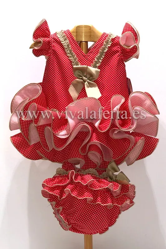 VIVA LA FERIA Vestido flamenco robe bébé avec culotte