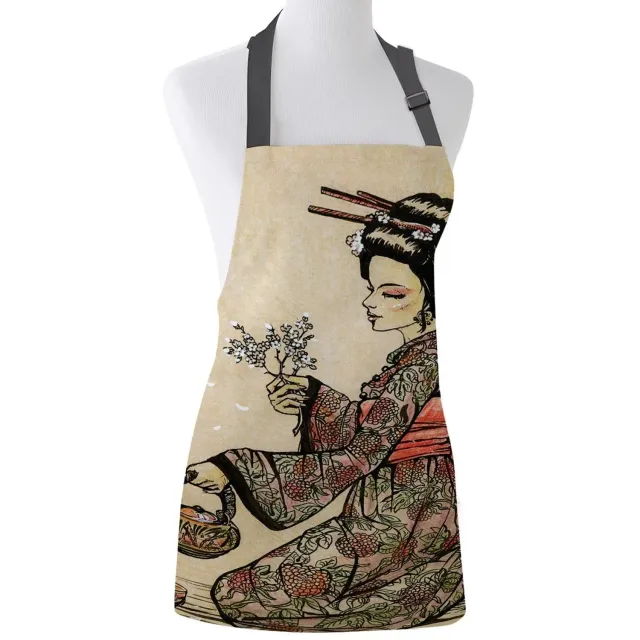 Japon style Geisha tablier cuisine toile motifs