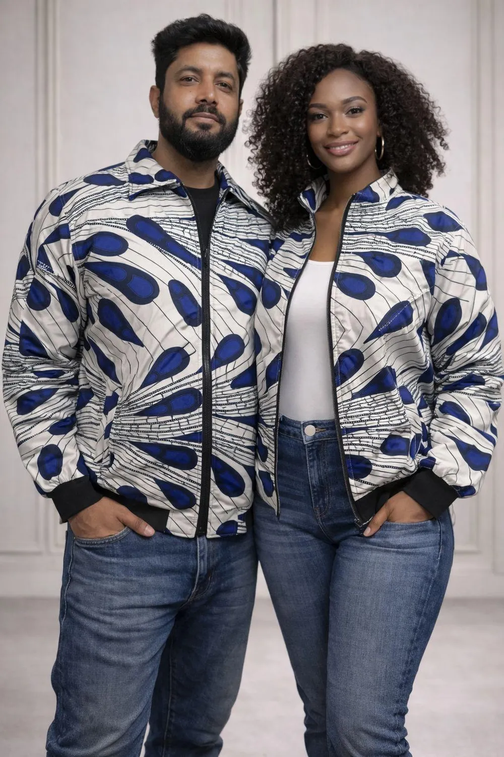 KAVAZI Ankara Puff Bomber Jacket blouson bomber