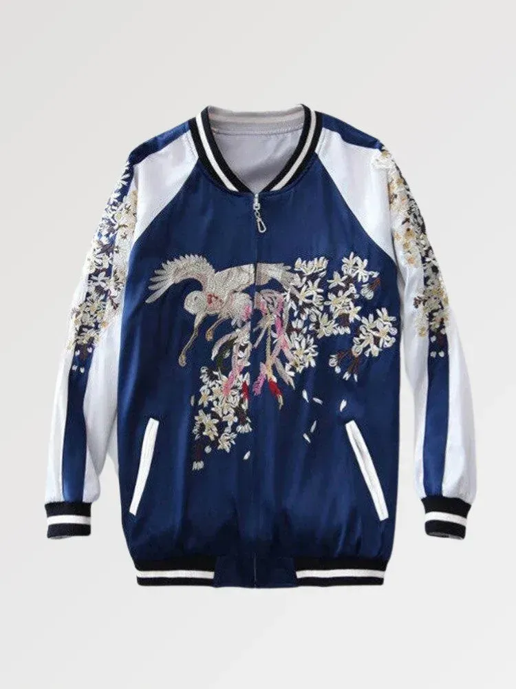 Japon style Murayama since 1992 veste sukajan brodée réversible