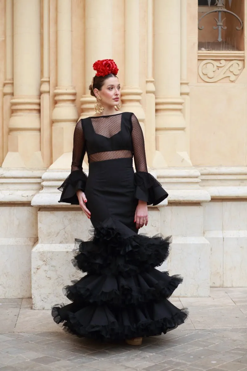 Viva La Feria Joya robe sévillane plumeti