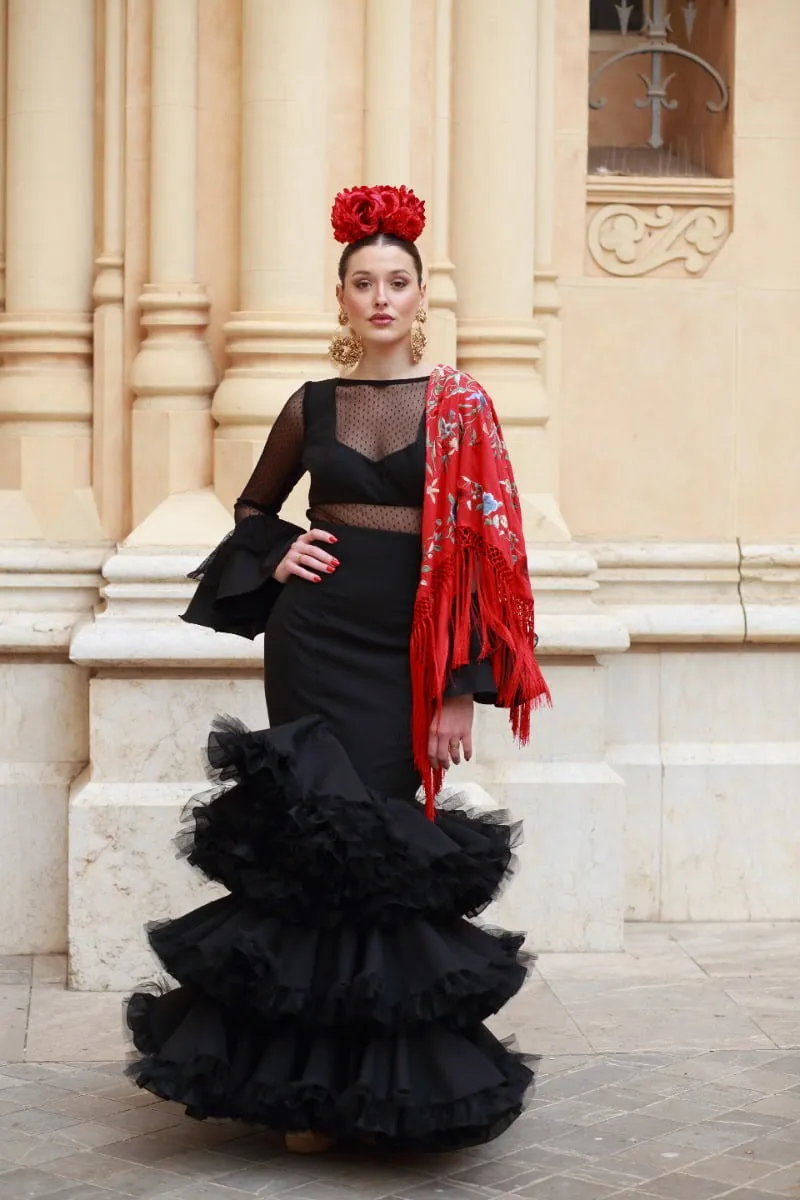 Viva La Feria Joya robe sévillane plumeti