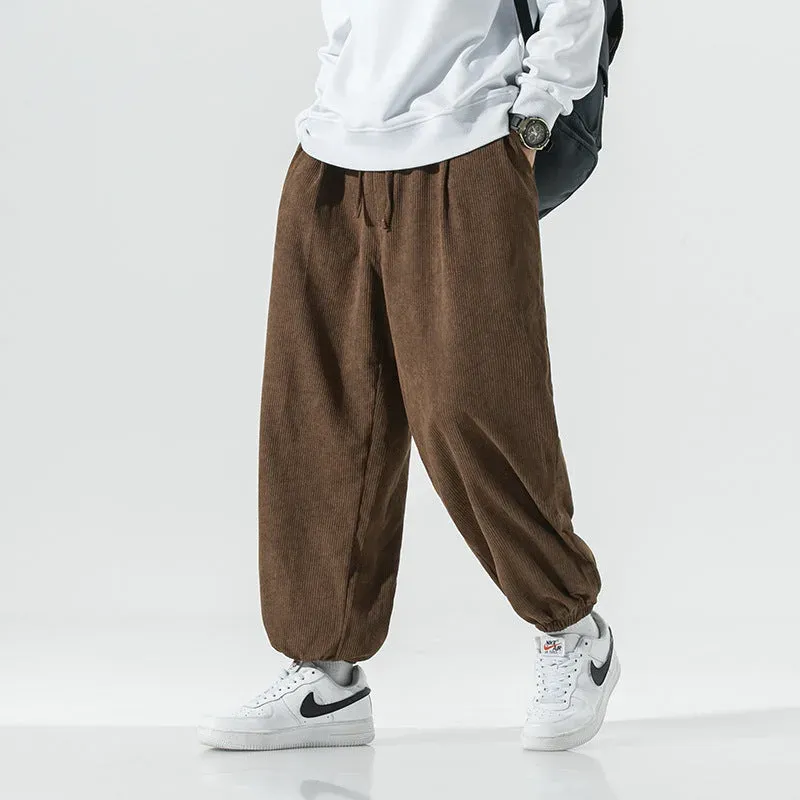 Japon style Karin pantalon en velours côtelé