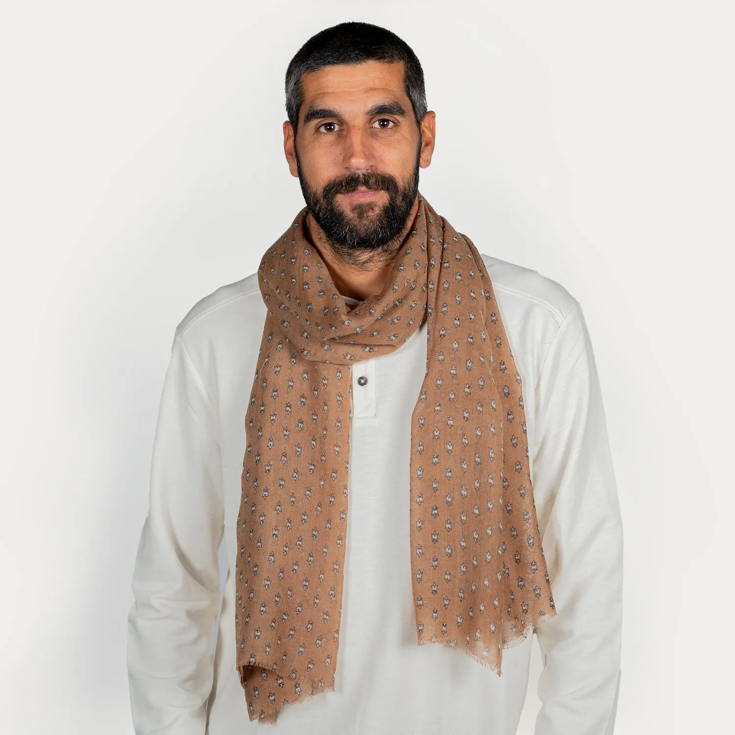 Mistral foulard Porquerolles Mosca laine
