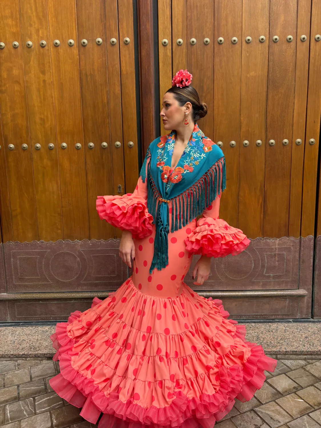 Viva La Feria Aroma robe flamenca canastero à volants