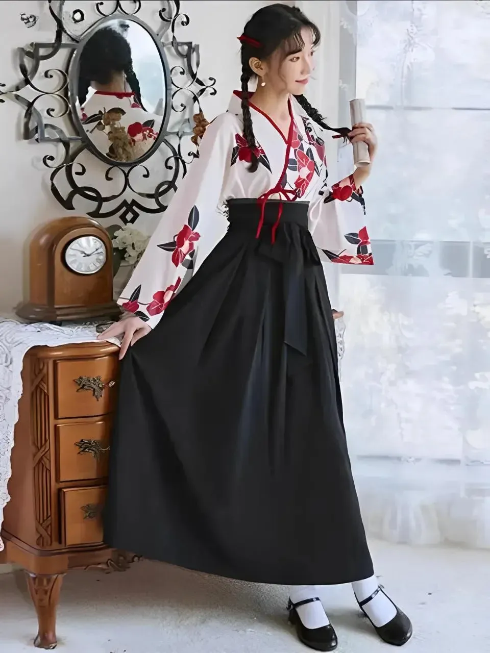 Japon style etsuko robe japonaise fille cérémonie