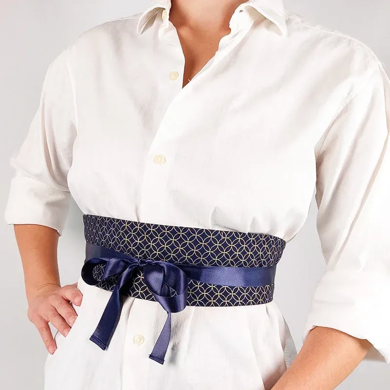Japon style Obi ceinture femme florale