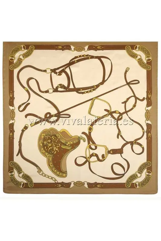 Viva la Feria foulard campero enfant chevaux 60x60 cm