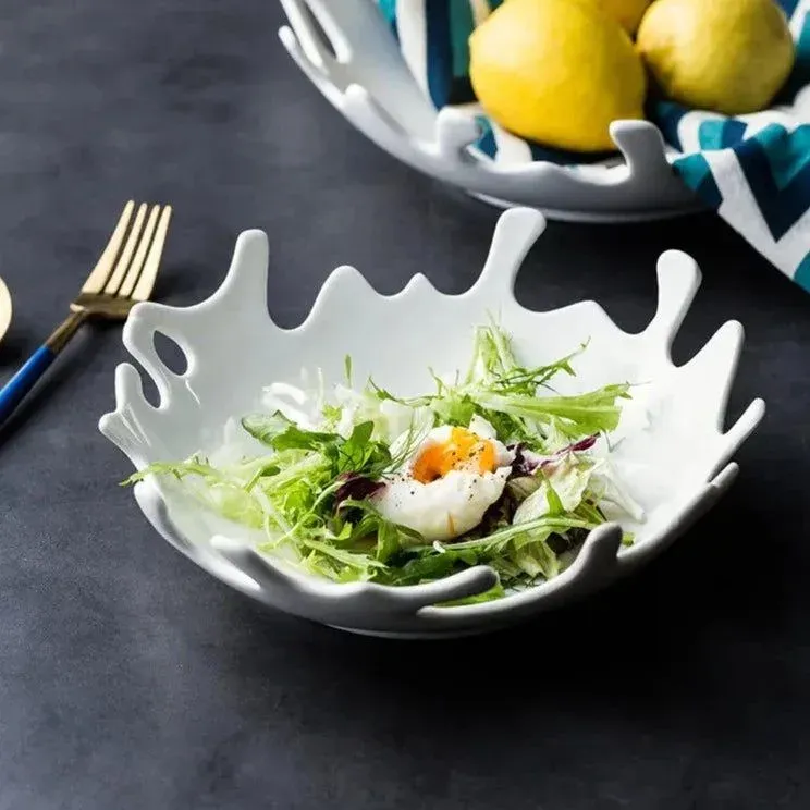 Japon style Oyuki assiette irrégulière design artisanal