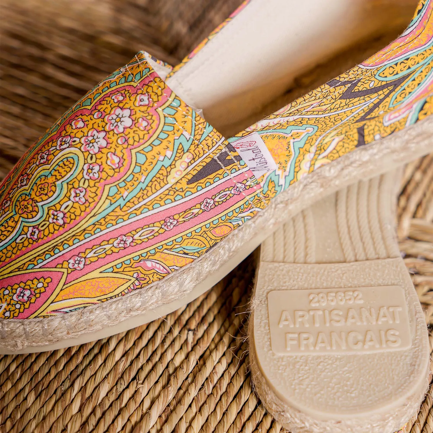 Mistral Palme espadrilles toile coton tradition basque