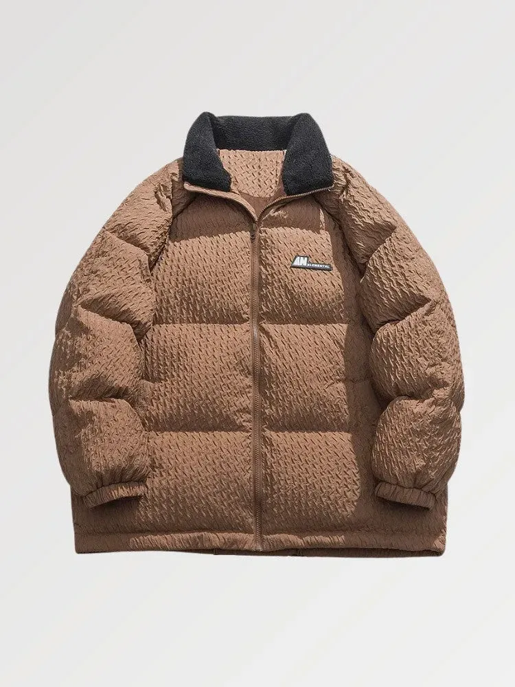 Japon style elemental doudoune streetwear oversize brodée