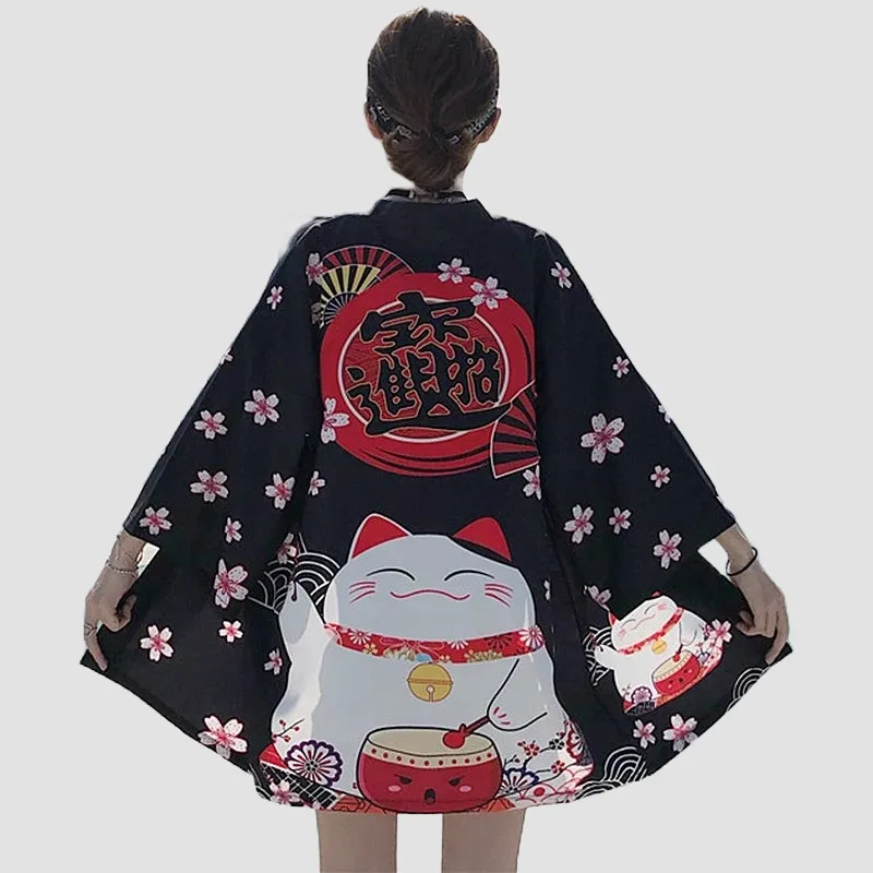 Japon style Veste Légère Kimono Femme veste kimono bohème