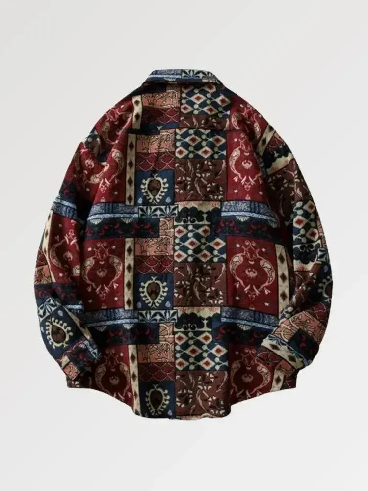 Japon style kurume chemise flanelle rouge coton
