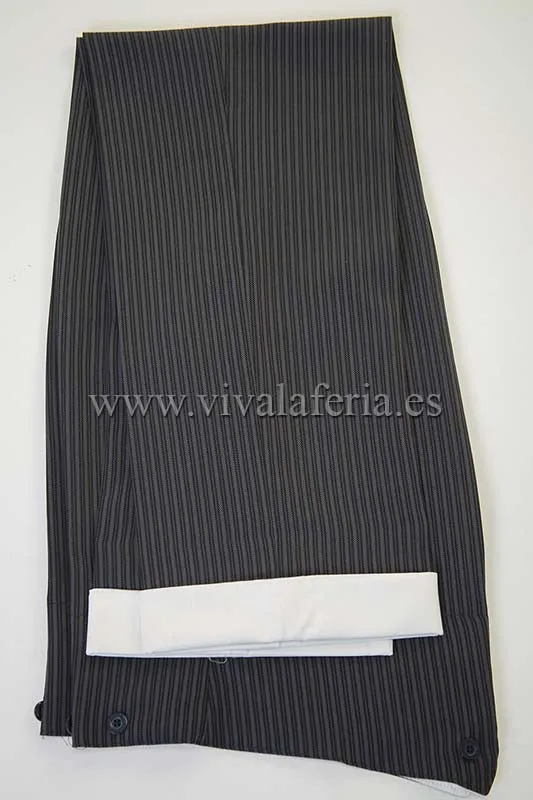 Viva La Feria Sevilla pantalon campero bleu taille haute
