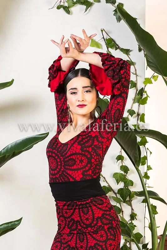 Viva La Feria Ricote justaucorps danse flamenco