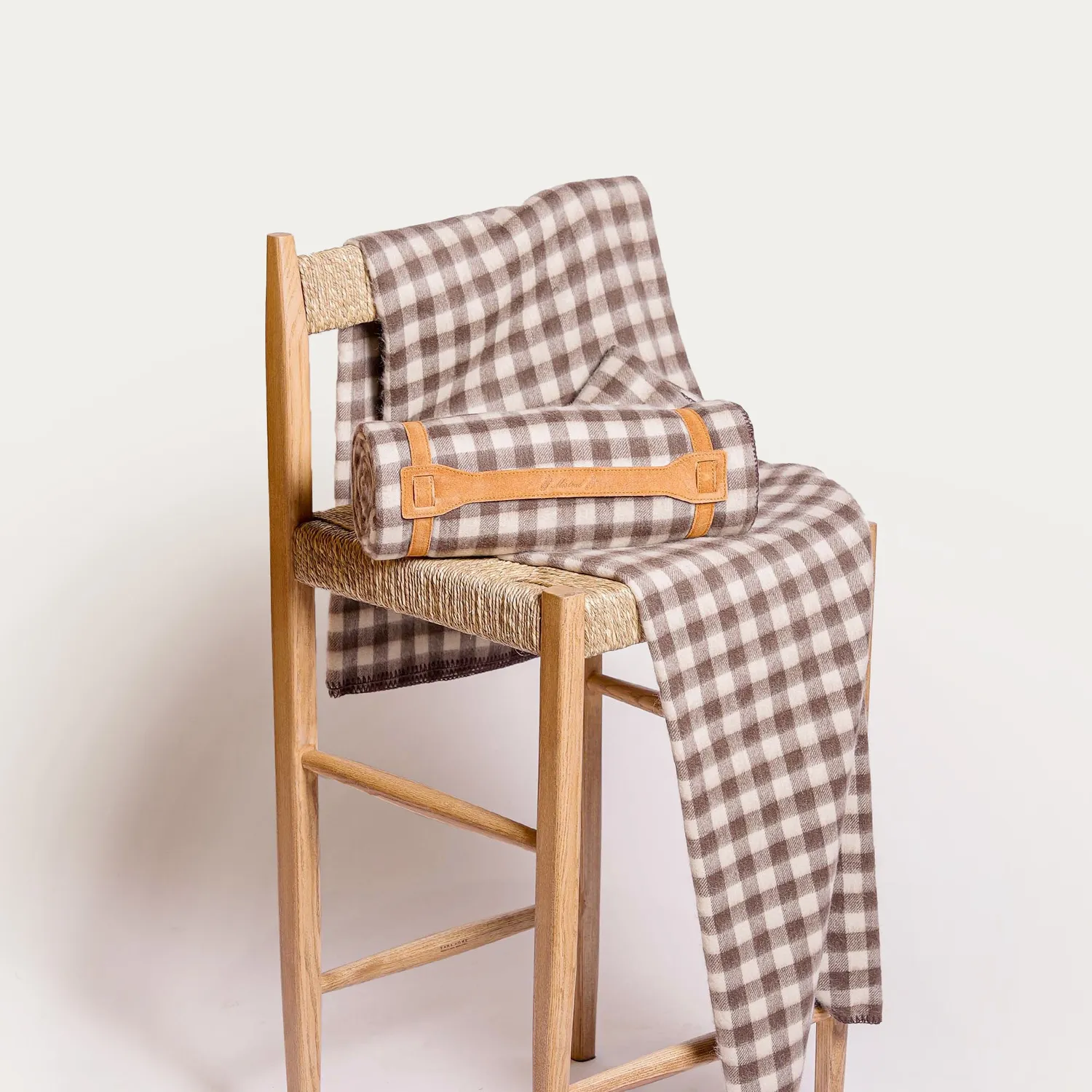 Mistral Camargue plaid laine carreaux 140x180